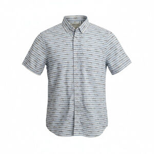 Heritage Report Collection Slim-Fit Short Sleeves Cotton Shirt Men’s Medium